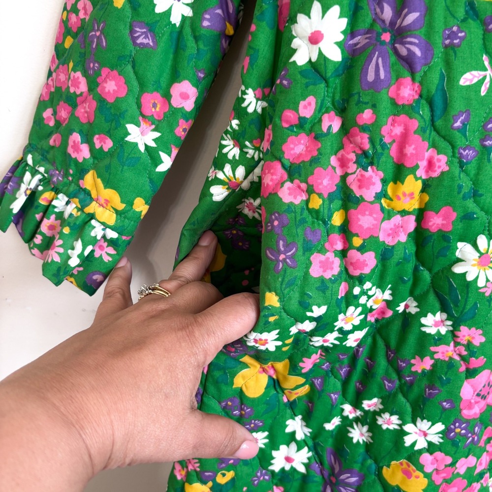 Rosemary Long New Perspective Womens Vintage Floral Quilted Kaftan MuuMuu Size S - Picture 5 of 9